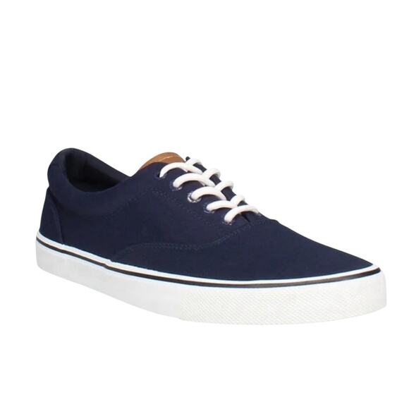 IZOD Men’s Shoes Blue and White Sneakers Memory Foam Navy Size 12 NIB - Picture 9 of 15